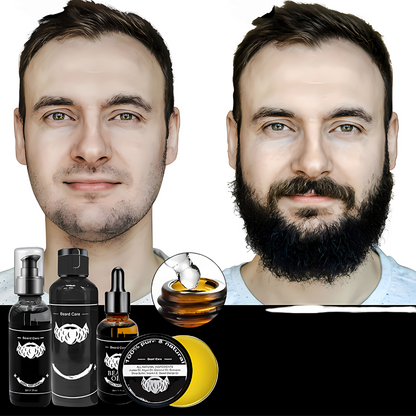 Baardverzorgingsset Compleet voor Mannen met Olies en Wax