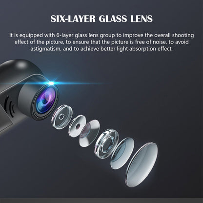 Mini Dashcam 1080P HD ADAS 360° Draaien