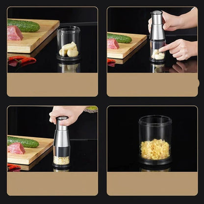 Roestvrijstalen Knoflookpers Gourmet Stijl Efficiënt
