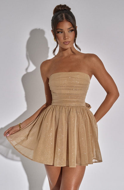 GlamourDress™ – Dames Galajurk met Glitter voor Feestelijke Gelegenheden-6
