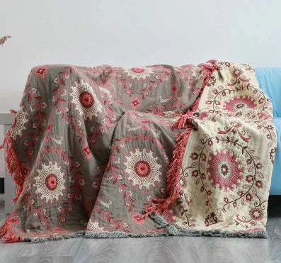 Omkeerbare Deken Scandinavisch Design met Vogelprint