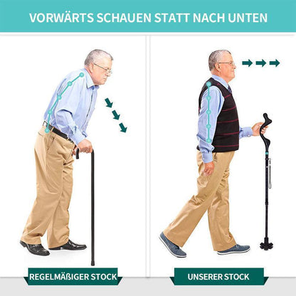 Opvouwbare Wandelstok Uitschuifbaar Met Handgreep