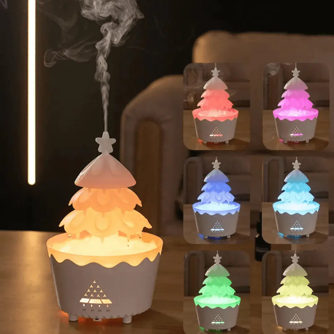 Kerstdiffuser AromaBoom Ultrasone LED USB Luchtbevochtiger