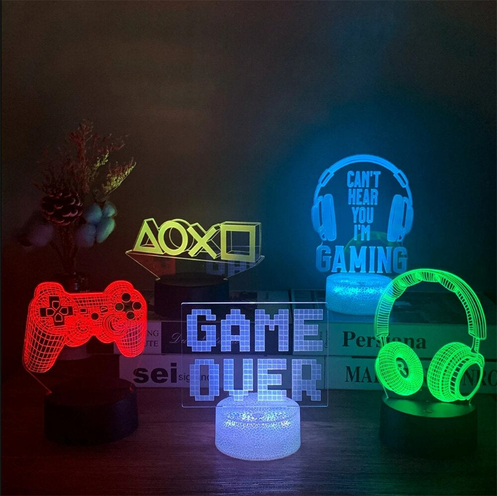 Gamer Lamp met 3D LED Verlichting voor Een Ultieme Game Ervaring