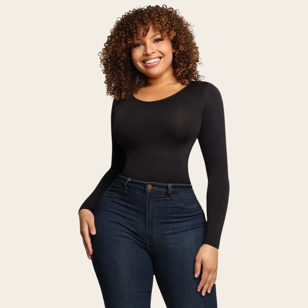 Eveline™ – Dames Longsleeve Bodysuit met Sculpting Technologie en Comfort-2
