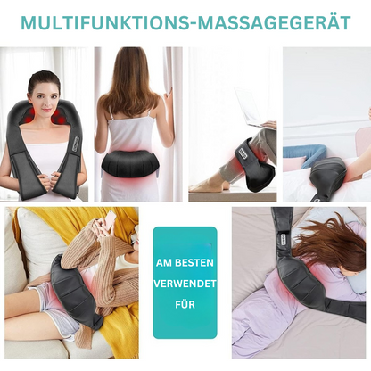 Shiatsu Massagekussen Infrarood Verwarmd voor Rug en nek