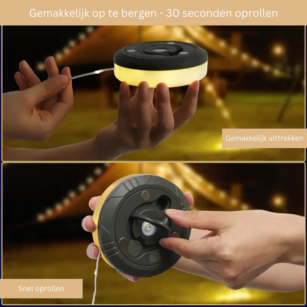 Campinglamp met USB Oplader en Sterke Verlichting