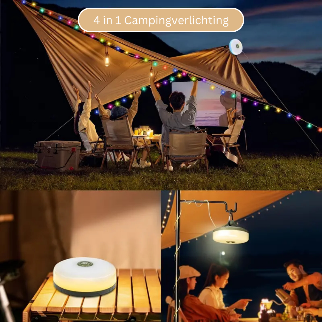 Campinglamp met USB Oplader en Sterke Verlichting