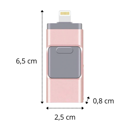USB-Flashdrive 4 in 1 Met USB-C en OTG
