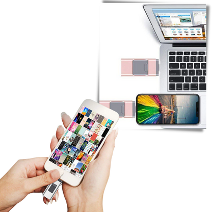 USB-Flashdrive 4 in 1 Met USB-C en OTG