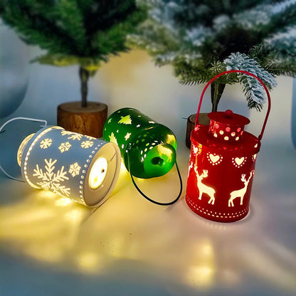 Kerstkaars LED Flikkerend Licht IJzeren Decoratie voor Binnen - Velinix