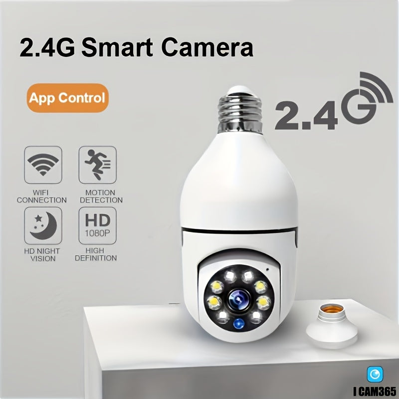 Wi-Fi Lamp Camera met Nachtzicht en Twee-Weg Audio