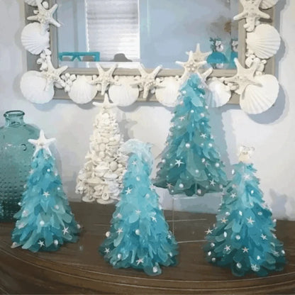 Kerstboom Sea Glass Decoratie Handgemaakt Uniek