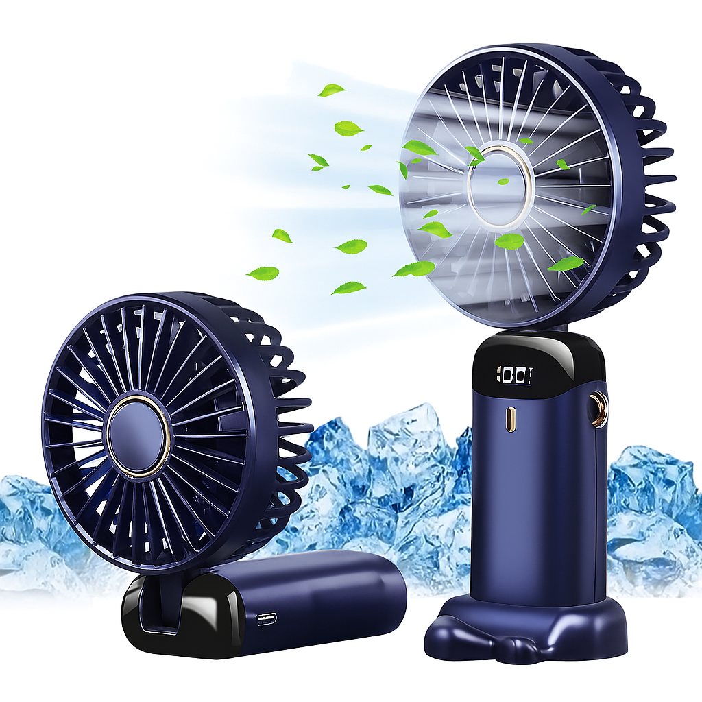 Draagbare Ventilator 5000mAh Opladen Batterij - Velinix