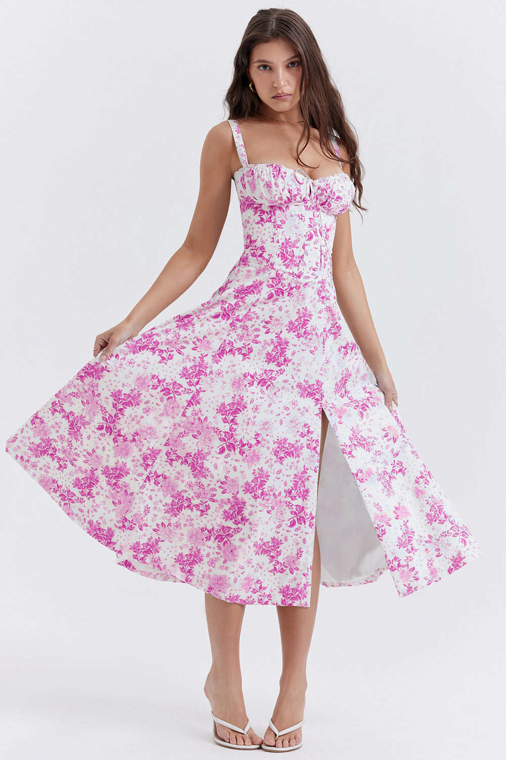 Floraviva™ – Dames Jurk Met Bloemenprint en Flawless Fit voor Elke Gelegenheid-3