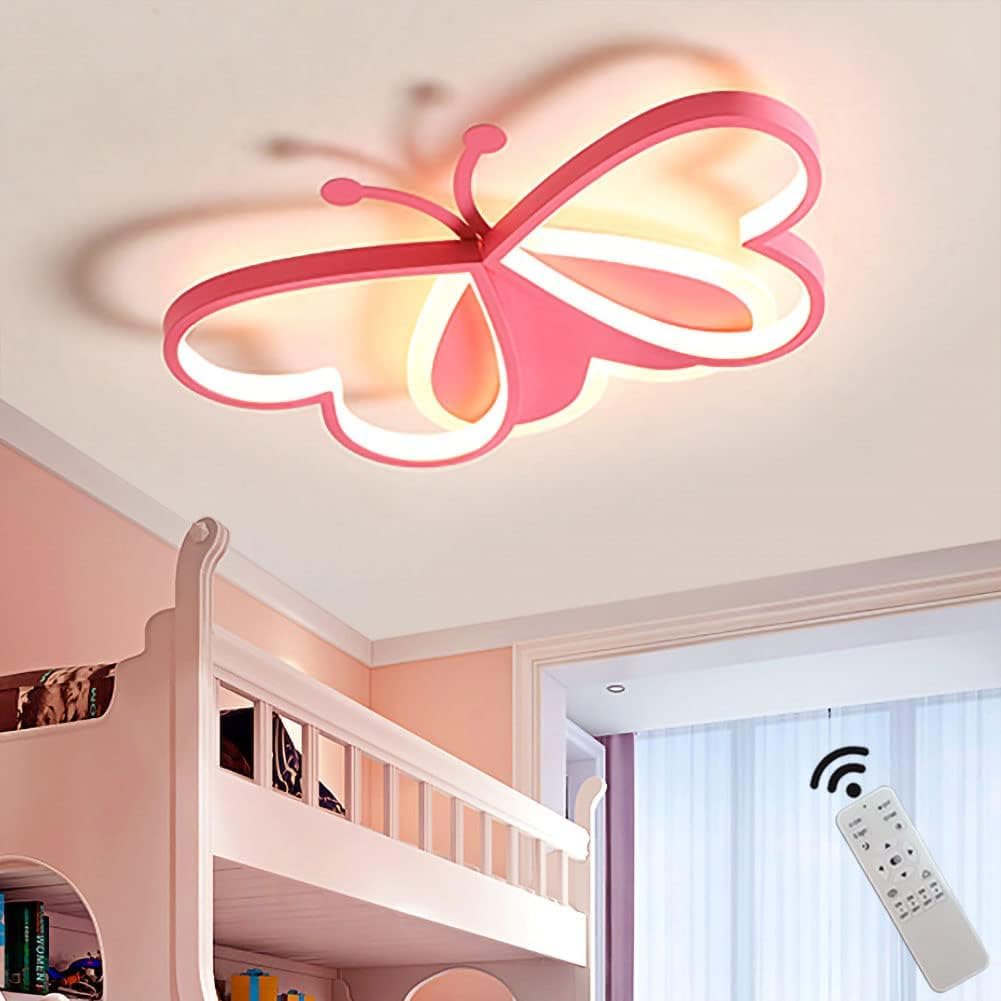 Kleurrijke LED Plafondlamp voor Kinderkamer Roze Design