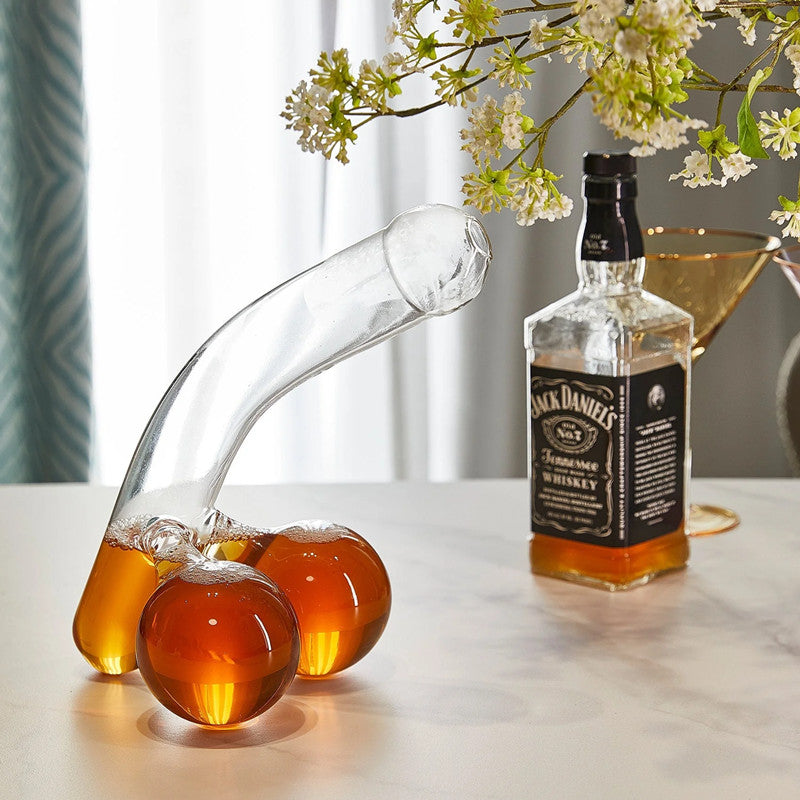 Wijn en Whiskey Karaf met Grappige Ontwerp