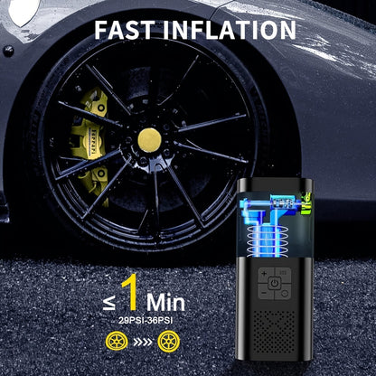 Draagbare Luchtcompressor 150 PSI met LCD-scherm en LED-licht voor Auto en Fiets