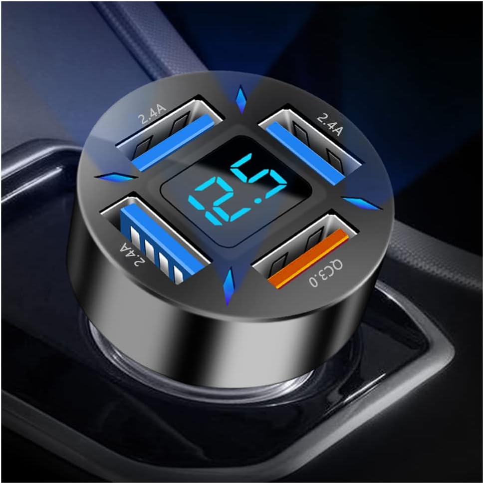 Supersnelle Autolader 66W met USB PD en QC 3.0