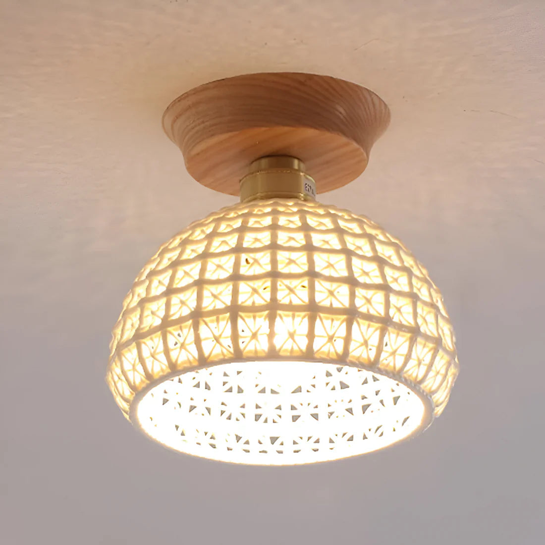 Keramische Plafondlamp Nordic Stijl Warm Wit Licht