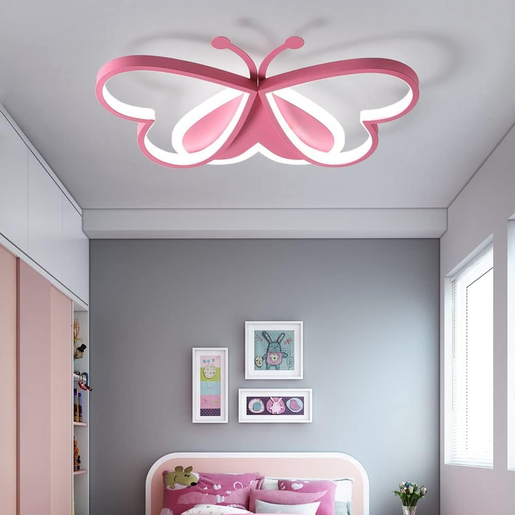 Kleurrijke LED Plafondlamp voor Kinderkamer Roze Design