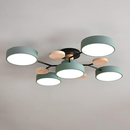 Ronde LED Plafondlamp Modern Woonkamer Lamp Dimbaar