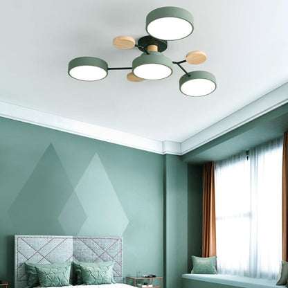 Ronde LED Plafondlamp Modern Woonkamer Lamp Dimbaar