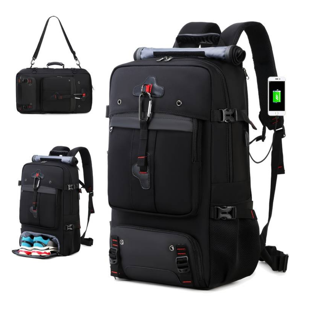 Waterdichte Reistrugzak 50L met USB-Aansluiting