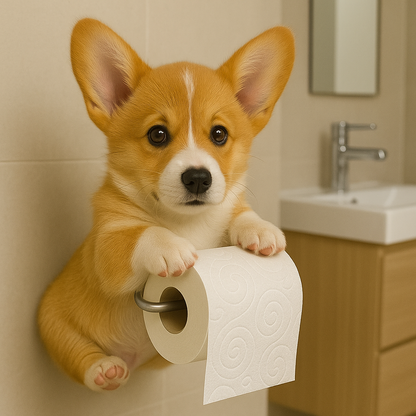 Dierenlijk Toiletrolhouder Charmant Huisdiervriendelijk Accessoire