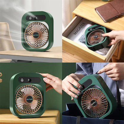 USB Ventilator Luchtbevochtiger Koel en Hydraterend - Velinix