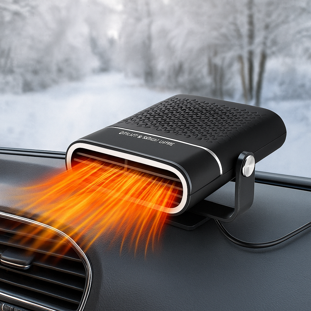Draagbare Auto Verwarming Ruitontdooier 12V USB Zwart
