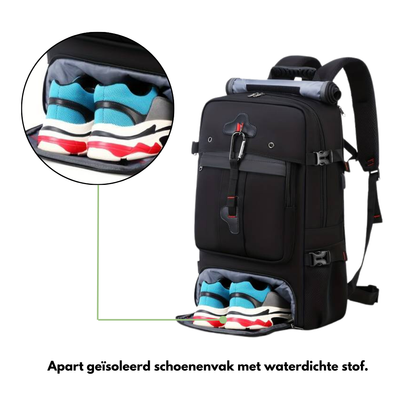 Waterdichte Reistrugzak 50L met USB-Aansluiting