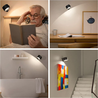 Wandlamp 360° Draadloos USB Oplaadbaar Dimbaar