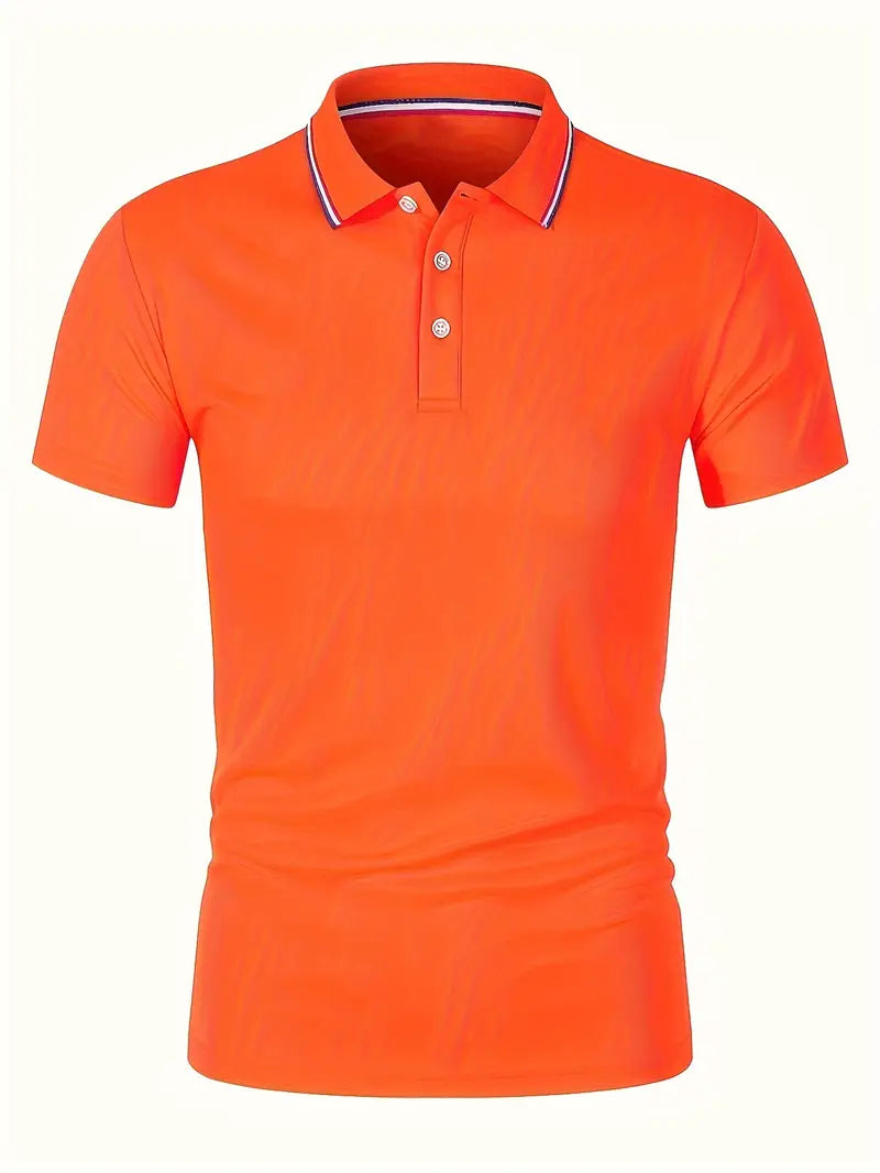 OranjePolo™ – Heren Poloshirt Ademend en Sneldrogend voor Comfortabele Dagen-3