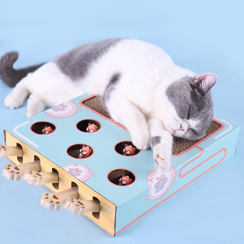 Katten Speelplein 3-in-1 met Krabpaal en Speeltunnel