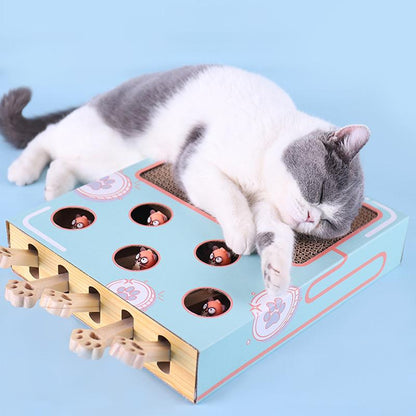 Katten Speelplein 3-in-1 met Krabpaal en Speeltunnel