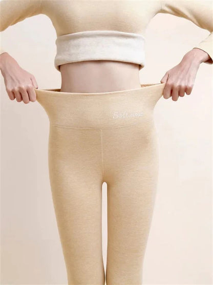 Dames Fleece Broek Warm en Comfortabel met Shaping Effect