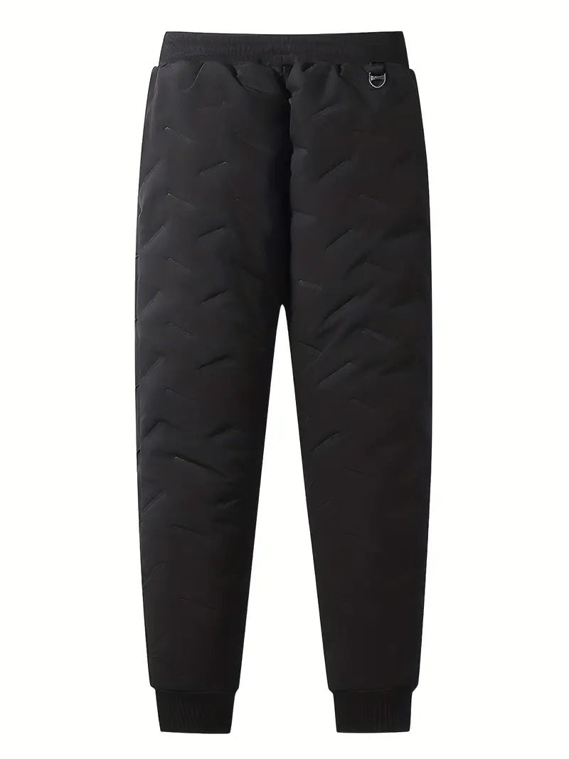 Heren Fleece Broek Dubbele Laag Stijlvol Warm