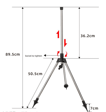 Tuinsproeier 360° RVS Statief voor Gazon en Tuin