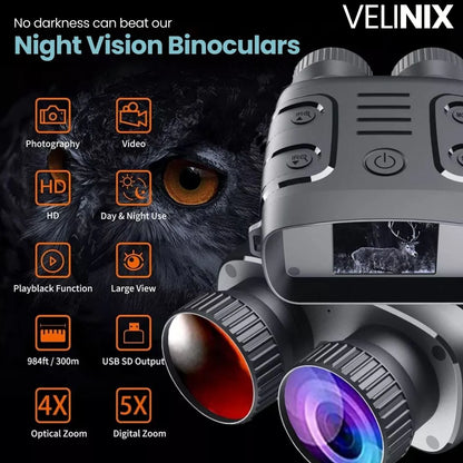 VisionMax™ – Digitale Nachtzicht Verrekijker met 5x Zoom en Infrarood Beeldkwaliteit