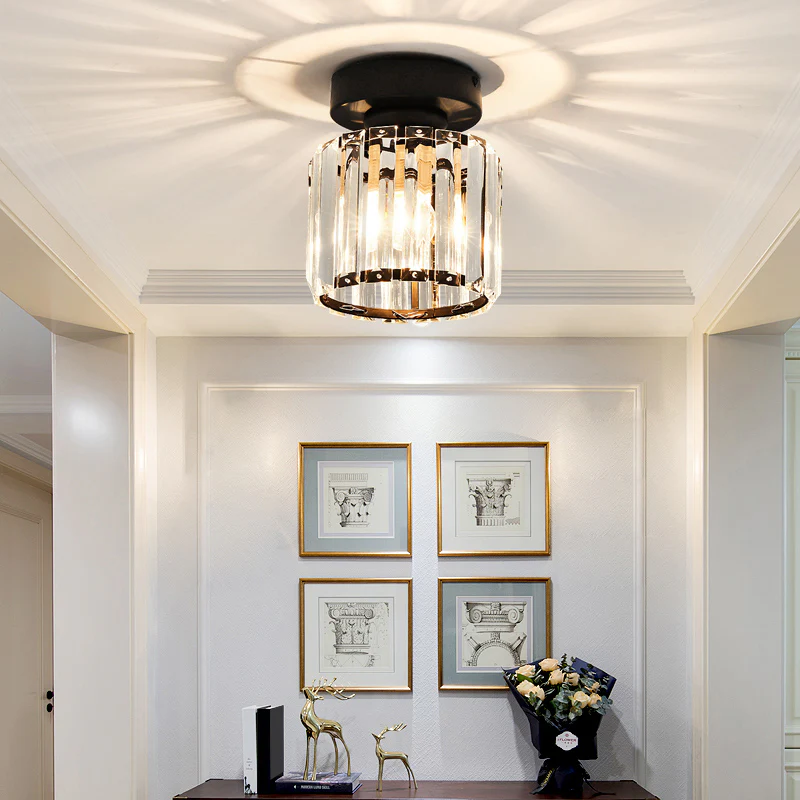 Zwart Plafondlamp Modern LED Flush Design