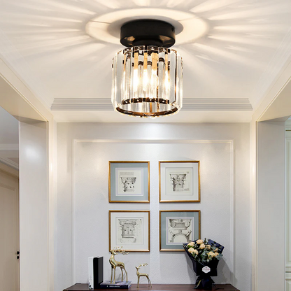Zwart Plafondlamp Modern LED Flush Design