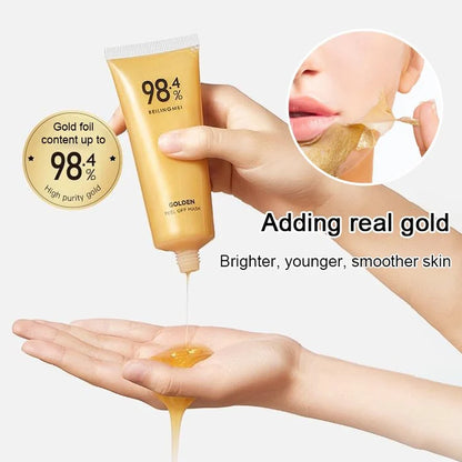Gouden Peel-Off Masker voor een Stralende Huid
