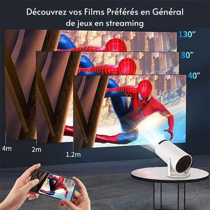 4K Projector voor Films en Games met Wi-Fi en Bluetooth
