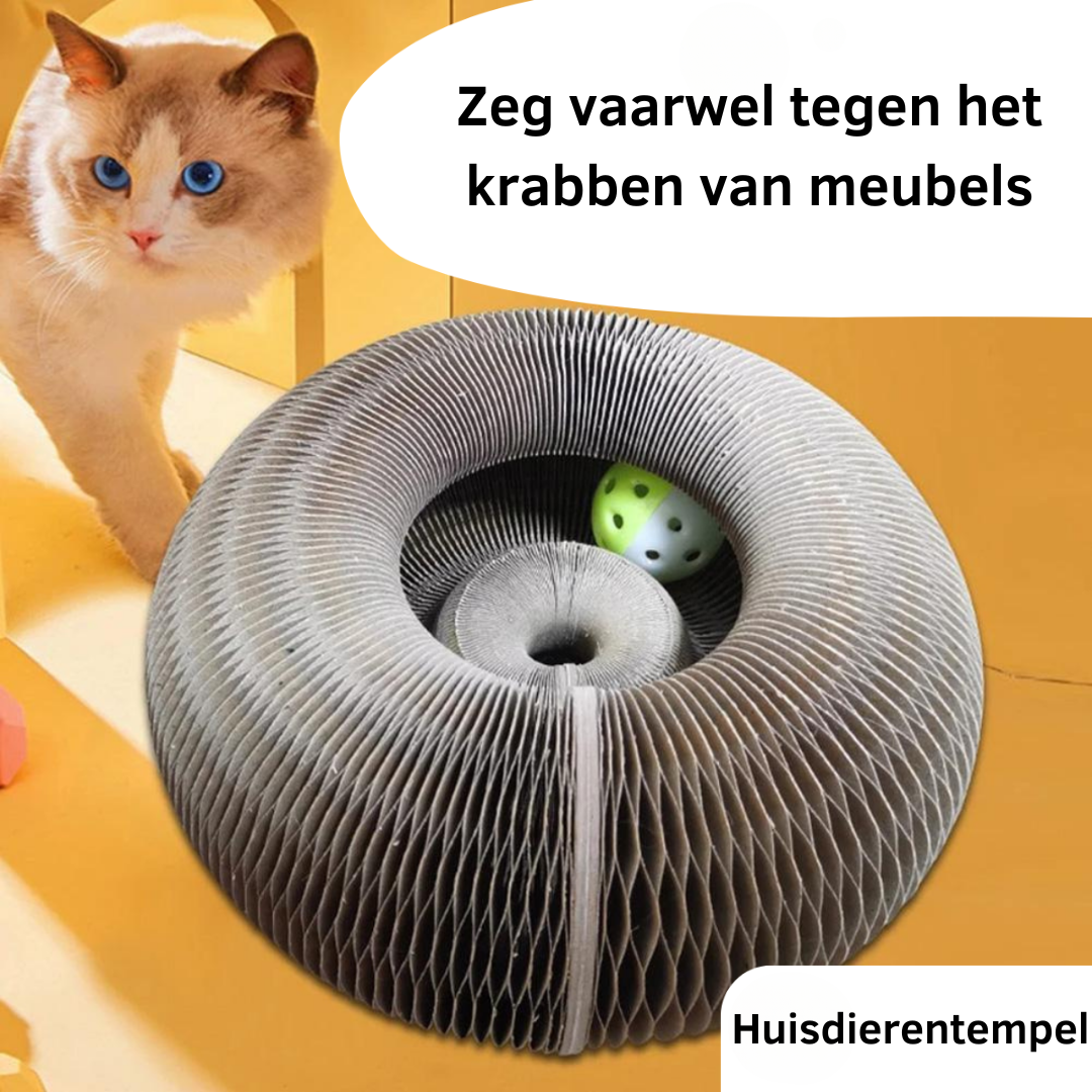 Interactief Kat Speelgoed - Verstelbare Krab met Speelbal voor Katjes