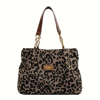 Dames Handtas Faux Leer Luipaardprint Een Maat