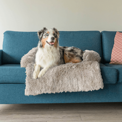Waterafstotend Hondenbed met Zacht Vegan Bont en Antislip Bodem