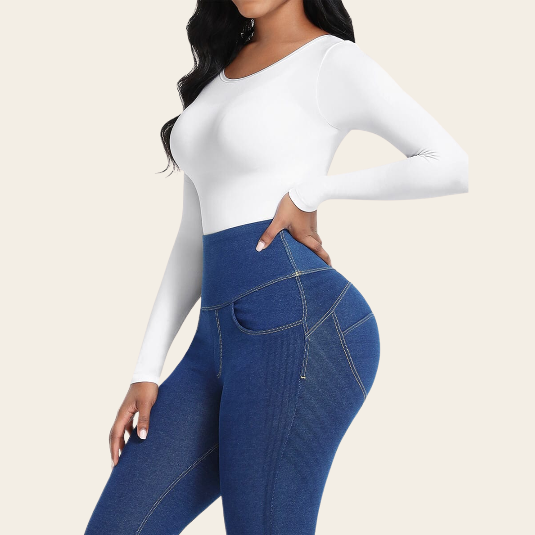 Eveline™ – Dames Longsleeve Bodysuit met Sculpting Technologie en Comfort-3