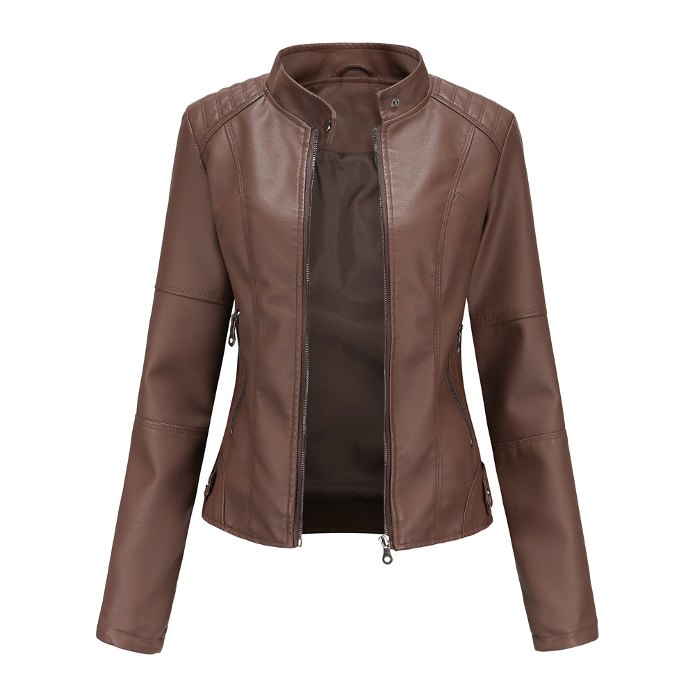 Leren Motorjack Dames Slank en Stijlvol