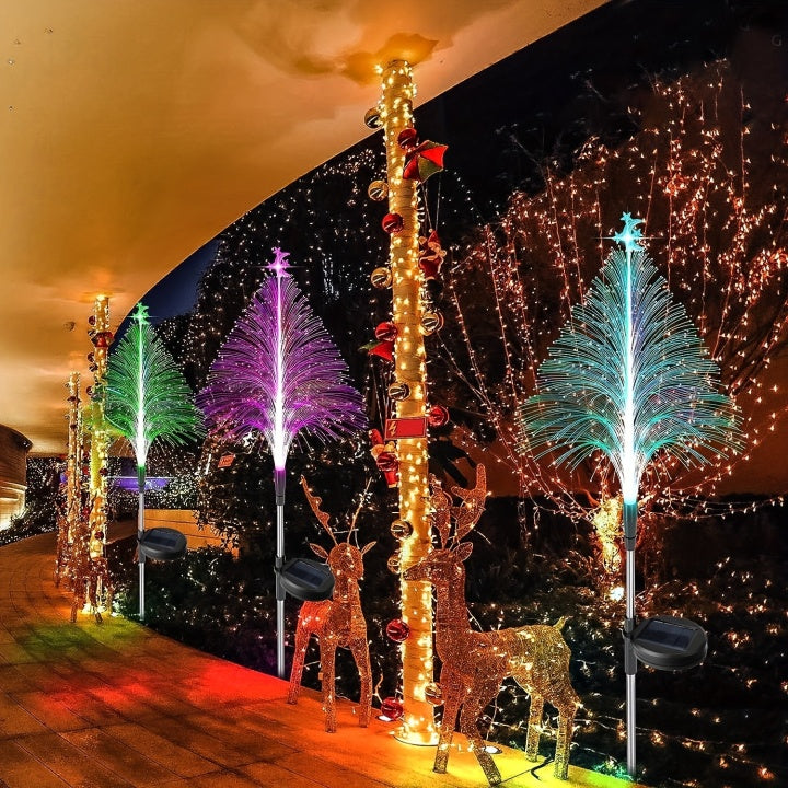 Zonne-Energie Tuinlampen Set van 3 Kleurveranderend LED